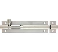 H&E™ 4" x 1" Inch - 102mm x 25mm Straight Barrel Door Bolt Satin Chrome