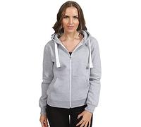 H&F Girl Women Ladies Plain Full Sleeve 2 Pocket Zip Up Plus Size Fleece Hoodie Jacket Cardigan Winter Top Plus Size XL XXL XXXL 8-22 ** 21 Colors ** (7XL, L-Grey, 7x_l)
