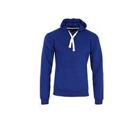 H&F Men’s Classic Plain Long Sleeve Hooded Drawstring Sweatshirt Pullover & Full Zip Hoodie Fleece Jumper Soft and Comfy Adult Top 2 Side Pocket Work Wear Jackets Size S-5XL (Pullover Royal, M)