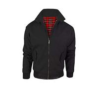 H&F ® Men's Long Sleeve Full Metal Zip Up Harrington Jacket with 2 Side Button Flap Pockets Causal Winter Coat Size- S M L XL 2XL 3XL 4XL 5XL(XL)