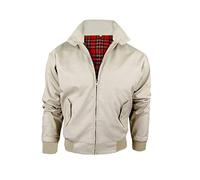 H&F ® Men's Long Sleeve Full Metal Zip Up Harrington Jacket with 2 Side Button Flap Pockets Causal Winter Coat Size- S M L XL 2XL 3XL 4XL 5XL(3XL)