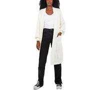 H&F ® New Women Ladies Knitted Balloon Sleeve Long Maxi Cardigan 2 Pockets Chunky Knitted Open Drape Boyfriend Lose Baggy Fit Cardigan Warm Winter Wear One Size (Cream, OneSize)