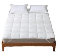 H&F Sherpa Fleece Super Soft Warm Cosy Mattress Protector Topper Enhancer Reversible Top Warm Winter Microfibre Easy-Fit Elasticated Corners. (King, White)