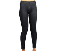 H&F Women’s Denim Look Stretchy Jeggings Elasticated Waist Jeans Legging Ladies Summer Fashion Full Length Slim Fit Jeggings Plus Size UK (S-5XL) (UK, Alpha, XXL, 3XL, Regular, Regular, Black)