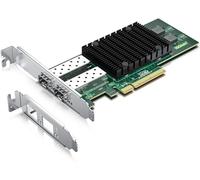 H!Fiber.com 10G Ethernet network card,2 ports SFP+ NIC,10GbE CNA,function equal to X710-DA2,with Intel X710-BM2 Chip,support Windows Server/Linux/VMware ( not support X11, MAC )