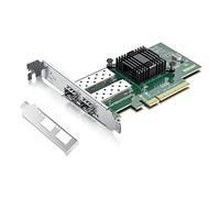 H!Fiber.com 10G Ethernet network card,2 ports SFP+ NIC,10GbE CNA,SPEC equal to X520-DA2,with Intel 82599ES controller,support Windows Server/Linux/VMware (not support MAC)