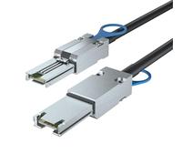 H!Fiber.com External SAS Cable, 4 Lane Mini SAS (SFF-8088) to Mini SAS (SFF-8088), 6 Gbps, 1 meter (3.3ft)