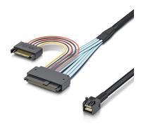 H!Fiber.com HD Mini SAS (SFF-8643) to U.2 (SFF-8639) NVMe SSD Cable, 0.5 meter (1.65ft)