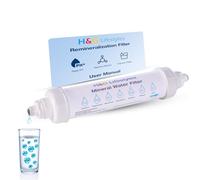 H&G Lifestyles Mineral Water Filter Remineralization Filter with 1/4" Quick Connect Thread Restore Essential Minerals for Reverse Osmosis System RO Water Filtration System Water Remineralizer