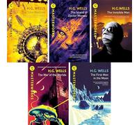 H.G. Wells SF Masterworks Collection - Time Travels & Alien Invasions in Time Machine, Island of Doctor Moreau, Invisible Man, War of the Worlds & First Men in the Moon (5-Book Set)