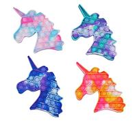 H GROSSMAN PUSH POPPER UNICORN - ASSORTED TIE DYE