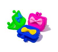 H GROSSMAN SV11383 HGL BOWKNOT SILICONE COIN PURSE 8CM, Multiple Colours