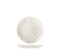 H&H 12 Bread Plates Stone in Hard Porcelain with Reinforced Edge. Diameter cm