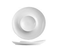 H&H 2 Plates Selection Hotellerie in White Porcelain 26x26x3.8H