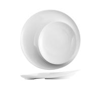 H&H 2 Plates Selection Hotelware in White Porcelain 30.8x4.5H cm