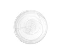 H&H 6 Alabaster Glass Plates White Bottom 21