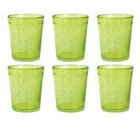 H&H 6 Giada Drinking Glasses In Green Glass 46 Cl