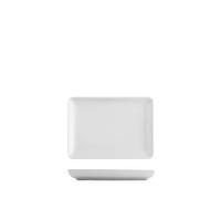 H&H 6 Rectangular Pearl Plates In White Porcelain Cm 13X17