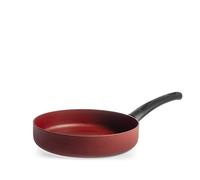 H&H Absolute Red Aluminum Frying Pan With Pfluon Red Non-Stick Coating