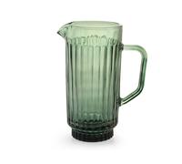 H&H Athena Jug In Worked Glass Green