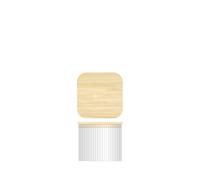 H&H Borosilicate Glass Jar With Bamboo Wood Lid 0.85L