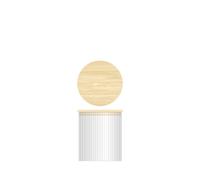 H&H Borosilicate Glass Jar With Bamboo Wood Lid 0.95L