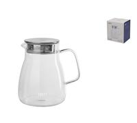 H&H Borosilicate Glass Teapot With Stainless Steel Lid 800