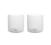 H&H Confezioni 2 Daylight Borosilicate Glass Transparent Cup 8x8x8 cm