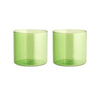H&H Confezioni 2 Daylight Glassware Borosilicate Green 33 cl