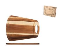 H&h Cutting Board Acacia Rectangular, With Border, 36x28cm