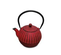 H&H Enamelled Red Cast Iron Teapot 0.8L