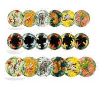 H&h Exotic - Table Service, 18 Plates, Porcelain, Animals