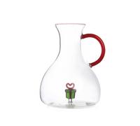H&H Glass Jug With Assorted Colored Christmas Miniature (Miniature NOT Lit.