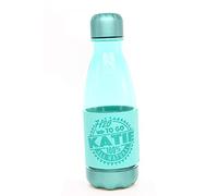 H & H Hydration Station Eco Reusable Water Bottle With Personalised Name Sleeve KATIE - 500ml - Non Toxic - For Running, Gym, Yoga, Outdoors and Camping