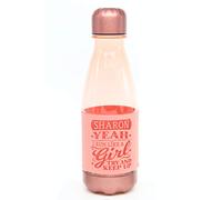 H & H Hydration Station Eco Reusable Water Bottle With Personalised Name Sleeve SHARON - 500ml - Non Toxic - For Running, Gym, Yoga, Outdoors and Camping