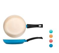 H&H Joyful Non-Stick Frying Pan, Aluminium, 24 cm, Colorful, Summer
