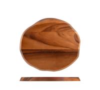 H&H Lifestyle Cutting Board Acacia Wood Oval Shaped 22x25 cm