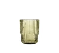 H&H Lyric 6-Piece Glass Tumblers Handcrafted Green Glass Cl 28