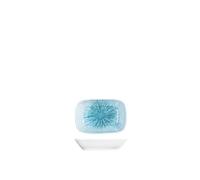 H&H Neptune Rectangular Porcelain Saucer, 12cm, Blue