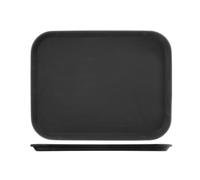H&H Non-Slip Tray, Black, Rectangular, 40X30Cm