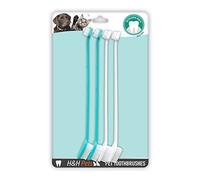 H&H Pets Dog Toothbrush Dual Headed Design Dental Toothbrushes for Small & Large Dogs, 4 or 8 Counts Pack