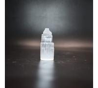 H&H Selenite Mountain Pillars White Crystal Selenite Tower Large Table Tower Selenite Mountain Pillar Natural Mountain Raw Crystal Tower Healing Spiritual Meditation (5 cm)