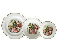 H&H Service 18 pieces table Christmas Cheer in earthenware. Composed of 6 plates