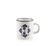 H&H Set Of 3 Café Cups Provence 100Cc White Blue Pattern