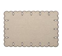 H&H Set of 4 Breakfast Placemats 45 x 30 cm in Cotton and Linen Ecru | Elegant and Natural | For Rustic or Modern Table | Hand Wash Recommended | No Dryer