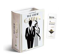 H&H The Great Gatsby Book Vase for Flowers + Bookmark + Gold - Medium Ceramic Book Planter Pot - Bookish Great Gatsby Decor - Book Lover Gifts - Art Deco - Roaring 20s Decor