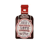 H&H Top Lass Bottle Hanger - Bottle Decoration - Novelty Gift - Personalised to The Name of"Julie"