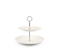 H&H Two-Tier Stand With Handle, Diameter 20 Cm And 27 Cm