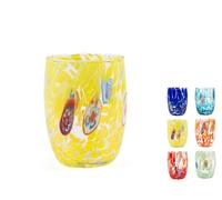 H&H Venetian Style Set Of 6 Glasses, 38 CL, Italy Assorted