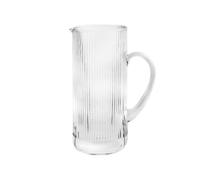 H&H Venus Pitcher In Transparent Grooved Glass 2L